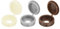sourcing map 210Pcs Screw Cover Caps, Plastic Hinged Screw Covers, Snap Washer Covers Screw Caps for Furniture and Walls, Yellow/Grey/Coffee