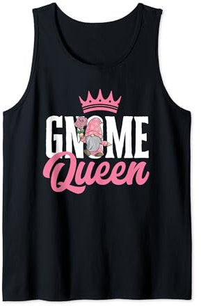 Gnome Queen Gardener Dwarf Garden Gnome Tank Top