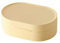 Boîte à savon de voyage - Porte-savon rond portable anti-fuite - Étanche - 12,5 x 8 x 4 cm - Jaune