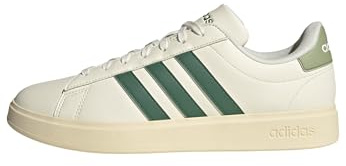 adidas Men's Grand Court 2.0 Shoe, Off White/Collegiate Green/Tent Green, 11 UK