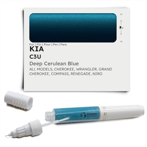 Genuine Colors Lackstift DEEP Cerulean Blue C3U für KIA Blau Cherokee Wrangler Grand Compass Renegade NIRO