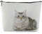 Kytpyi Pochette Maquillage, Petite Trousse de Toilette, Style Chat Mignon Trousse Maquillage pour Amoureux des Chats comme Cadeau, Trousse de Toilette Personnalisé Portable pour Vie Quotidien Voyage