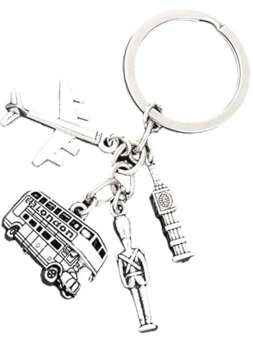 PRETYZOOM Schlüsselanhänger aus Metall Orbit-Taste Ebene Armbänder Uhrenschlüssel umhängebeutel schulterbeutel schlüsselringe Schlüsselbundgeräte Reise Schlüsselanhänger Silver