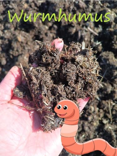 37,5 L Wurmhumus | Pflanzenkompost | Dünger für Hochbeet, Kräuter, Gemüse, Blumentopf | Frei von Torf oder Chemie, natürlich | (3 x 12,5 L)