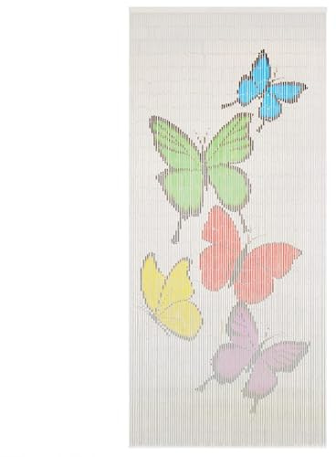 AJJHUUKI Decor-Traitements de fenêtres-Moustiquaire Rideau de porte en bambou 90 x 200 cm