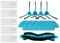 YWXCBNCI Repuestos for aspiradora robótica Cecotec Conga 1690 Pro, cepillo lateral, filtro HEPA, mopa y paño.