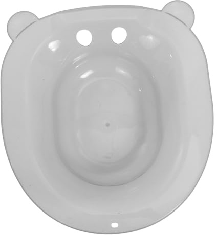 ELAYARD Transparente Sitzbadewanne Anti überlauf für Toilette Ergonomisch Geformt Platzsparend Hängend Strapazierfähig für Hämorrhoiden Wochenbettpflege Vielseitig Einsetzbar