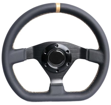 Leather D Style 11.8inch 300mm Game Racing Sport Steering Wheel