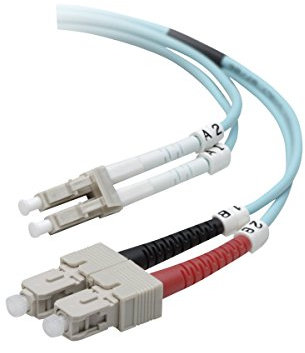 Belkin F2F402L7-02M-G OM2 Duplex Fiber Optic Cable LC/SC;50/125; 2 Meters