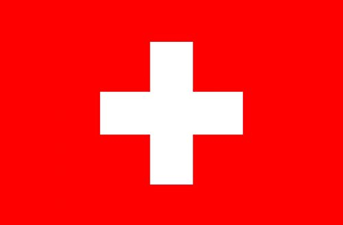 Bandiera Svizzera, con 2 occhielli 90 x 150 cm Bandiera Svizzera issare Bandiere