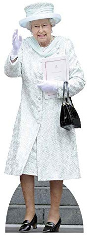 STAR CUTOUTS SC2011 Queen Elizabeth British Royal Family for Fans, Parties and Collectors Height 171cm, Multicolour