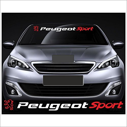 Aufkleber Kit PeugeotSport Aufkleber 100 cm, Aufkleber mit Montage Set inkl. Estrellina-Montage-Rakel® & „Estrellina-Glücksaufkleber®