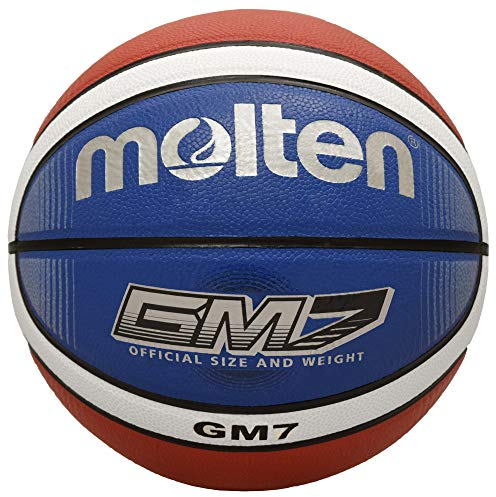 Molten BGMX7-C Bgmx-C Basketball, Red/White/Blue, Official Size 7