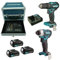 Kit Makita clx202sax2 Perceuse visseuse masse Ultra Fine + 3 batteries 10,8 V 2,0 Ah