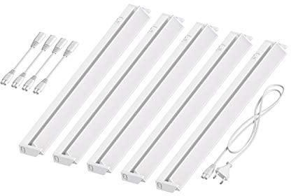 ledscom.de LED Unterbau-Leuchte LIWO 58cm, schwenkbar, je 1080lm, weiß 5er Set