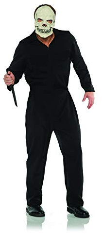 UNDERWRAPS Men's Horror Jumpsuit Costume Boiler Suit-Black Adult Sized, One