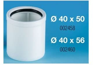 LIRA 8.2458.01 HT Rohr Adapter Übergangsrohr DN40 x DN50 | Rohraufweitung von 40 auf 50mm