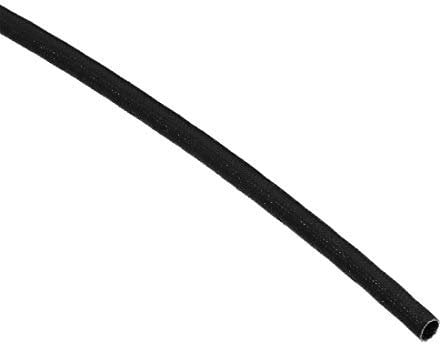 sourcing map Insulation Braid Sleeve, 9.8Ft-4mm High Temp Silicone Fiberglass Sleeve Black