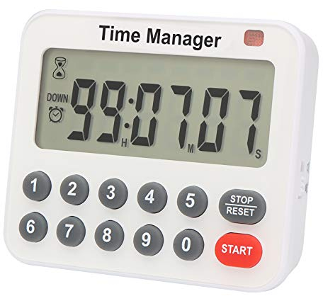 Digital Countdown Kitchen Timer - AIMILAR Magnetic Count Up Down Direct Entry Cooking Timer with Keypad Number Buttons Loud Alarm Hours Minutes and Seconds