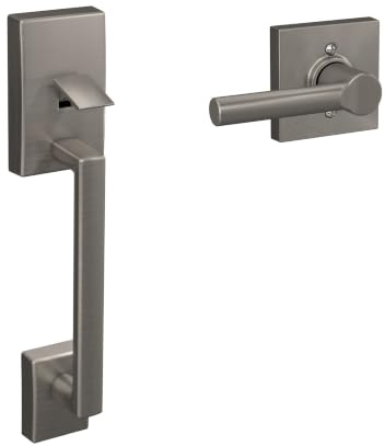 SCHLAGE FE285 CEN 619 BRW COL 16-080 10-027 134 Vordereingangs-Griff-Set innen, Collins-Verkleidung, Satin-Nickel