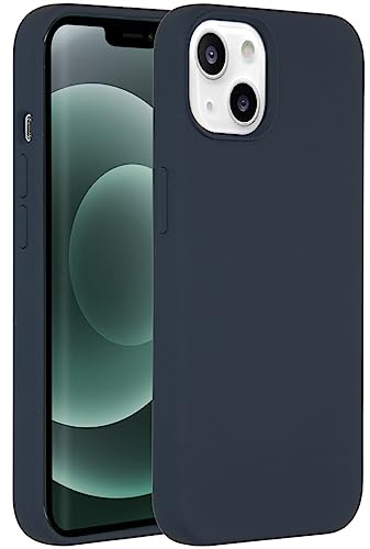 ACCEZZ Liquid Hülle aus Silikon - Geeignet für iPhone 13 Mini - Dunkelblau