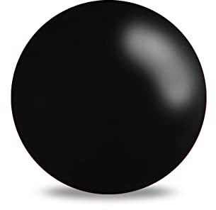 Treuheld® Kunststoff Piercing Kugel mit Gewinde | Farbe: Schwarz | Größe: 1,2 x 3 mm