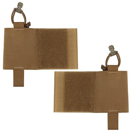 Cummerbund Side 5.56 Mag Holder Radio Pouch with Hook and Loop Tactical Magazine Expander Wing Holster for Chest Rig Vest 2pcs CB