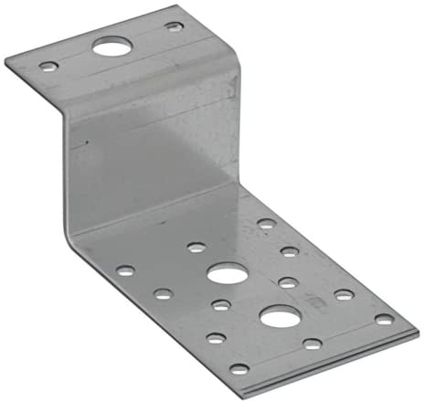 Gedotec Schwerlast Z-Eckverbinder Metall - 1 Stück Winkeleisen 85x40x55 mm - Z-Typ Winkel zum Verbinden und Verstärken - Möbelwinkel Bauwinkel flach Metall Winkel Metallwinkel 90 Grad