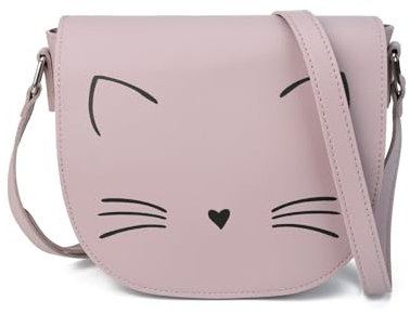 Gladdon Borsa a tracolla per gatto,Borsa per ragazze carina,Borsa per gatti adolescenti e bambini, Lilla, Alla moda