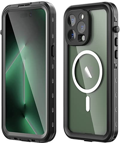 digi marker IP68 Waterproof Case For iPhone 14 Pro Max 360° Full Body Shockproof Protective Case, Built-in Screen Protector Camera Lens Protector Clear Cover For iPhone 14 Pro Max