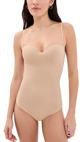 Wolford Women's Forming String Thong Bodysuit, Powder, 34-36B