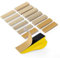 SATC Micro Hand Sanding Block Kit 3.5”x1.1”x1.8”Hand Sanding Block and 70 PCS Sandpaper Sheets 10 Each 80/120/150/180/220/240/400 Grit Wood Woodworking, Small Detail Finishing Sander