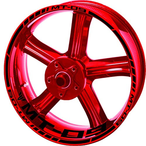 ROANNY Felgenband Reflektierendes Motorrad Mt09 Radaufkleber Felgenaufkleber Logo Kit Für Yamaha Mt 09 Sp 2020 2021 (Color : 2)