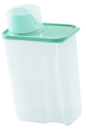 F Fityle 3 L Contenitori Con Coperchio, Distributori Di Cereali, Contenitore per Detersivo in Polvere, Contenitori per Alimenti Secchi per Fagioli, Cereali, Snack, Grano, Zucchero, 3l Verde