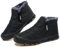 Winterschuhe Herren Warm Gefüttert Schneestiefel Reißverschluss Kurzschaft Stiefel Flach Winter Outdoor Boots Bequem Rutschfeste Winterstiefel Volles Schwarz 41 EU