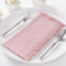 DeZerlor 12 Stück altrosa Baumwoll-Leinen-Servietten mit Fransen, weiche Boho-Stoffservietten, Set mit 12 handgefertigten Dinner-Servietten, Großpackung für Hochzeit, Braut, Babyparty, den täglichen