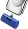 Mini Powerbank 5200mAh, Klein Power Bank USB C PD Externer Akku, Compact LCD Digitalanzeige Akkupack Kompatibel mit iPhone 15/16, Samsung S23/24 Serie, Note20/10 Serie, Huawei, iPad Pro/Air-Blau