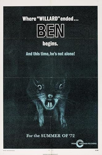 Ben 02 Poster A3 – Wandkunst, Heimdekoration, Filmposter, Leinwand, Film, Kino, Retro, Vintage, Kult, klassisch, Nostargic, Saga, moderner Nachdruck, wir drucken jedes Poster für Sie, randlos, 80er,