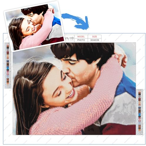 ARTULIO Diamond Painting Eigenes Foto 40x60cm – Diamond Painting Foto, Set für Erwachsene