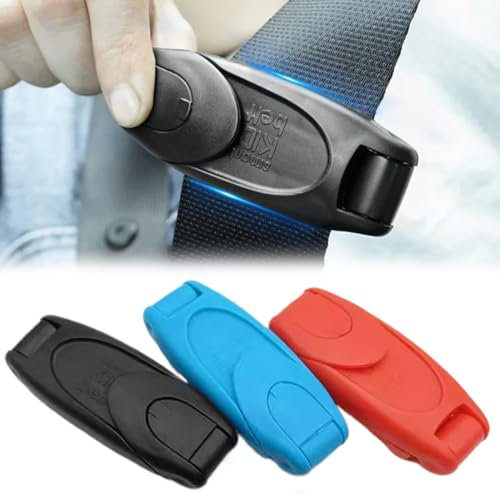 ZOPJUMA 3 Pezzi Ferma Cinture di Sicurezza Auto - Clip per Cinture di Sicurezza, Ferma Gancio Cintura Sicurezza, Auto Cintura di Sicurezza Regolabile, più Adatta alle Cinture di Sicurezza di 53mm