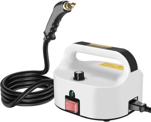 High Temperature Steam Cleaning Machine, Portable Steam Cleaner with 3 Brush Accessory Set, High Pressure Car Steamer with Nozzle, for Bed Bugs, Couch, Windows, Furniture, Kitchen, Bathroom, Grout