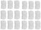 Daaxing Lot de 18 chiffons de rechange en microfibre pour balai vapeur Polti PAEU0282 pour balai à franges POWERFRESH, lavables et réutilisables