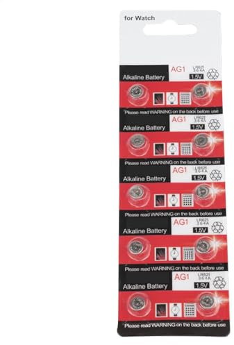 Petites piles rondes pour pièces de monnaie - Piles bouton plates 1,55 V haute capacité AG1 AG4 13 mAh/18 mAh pour calculatrice, chronomètre, petits jouets