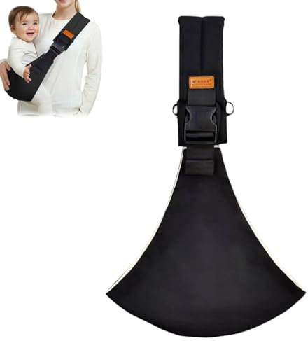 Guyode Porte Bebe Toddler Réglable, Echarpe de Portage Bebe Léger et Respirant, Baby Carrier Physiologique s'Applique à 6-36 Mois, Sling Bébé Randonnée Ergonomique, Babycare Portage (Noir)