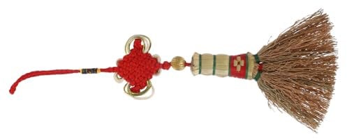 Zerodeko Decorative Broom for Party Festival Broom Ornaments Wheat-straw Craft Easy Hanging Rope 1pc