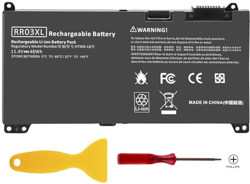 ASUNCELL 11.4V/48Wh RR03XL Batterie d'ordinateur Portable pour HP ProBook 430 G4 440 G4 450 G4 455 G4 470 G4, HP ProBook 440 G5 450 G5 470 G5 Series, RR03XL RR03048XL HSTNN-PB6W HSTNN-LB7I HSTNN-UB7C