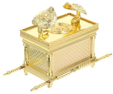 GARVALON Religiöse Bundeslade Figur Zinklegierung Mittelgroß Dekoratives Kunsthandwerk Schmuckkästchen Geschenkidee Für Tisch Wohnzimmer Und Kirchenornament