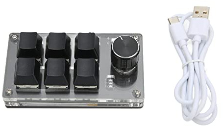 XUXHOU Knobric Knobric Mechanical Game Knob DIY Programmierbare Tastatur 6 Schlüssel für das OSU-Spiel, Acryl -Material