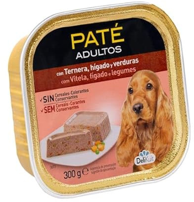 Hundefutter Paté für Erwachsene mit Rind, Leber & Gemüse – 300 g, 6er-Pack