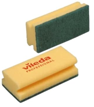 Vileda Reinigungsschwamm scheuerstark 'Strong' 7x15cm gelb/grün VE=10 Stück